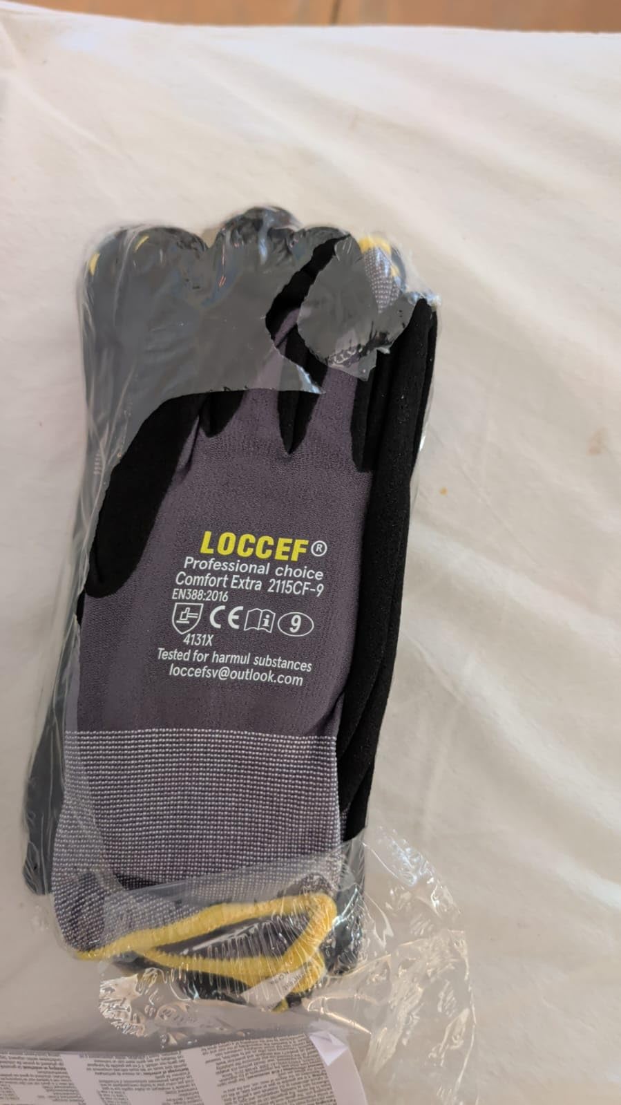 LOCCEF MicroFoam Nitrile Coated Safety Work Gloves customer photo 2