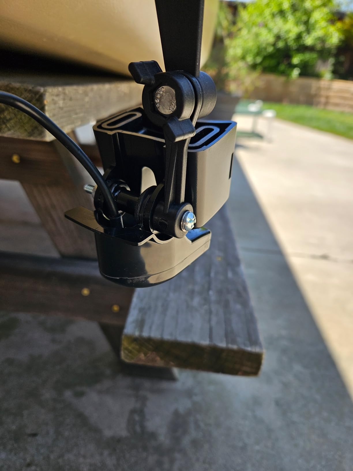 Fish Finder Track Mount with Transducer Mounting Arm for Kayak Boat customer photo 1