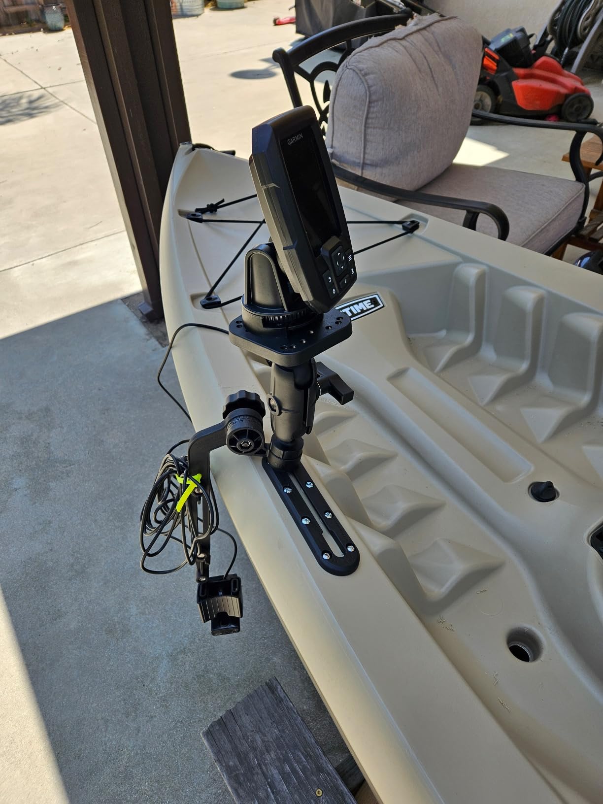 Fish Finder Track Mount with Transducer Mounting Arm for Kayak Boat customer photo 2