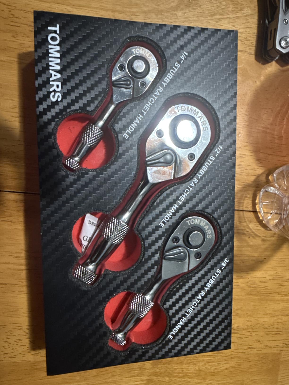 TOMMARS Stubby Ratchet Set 1/4