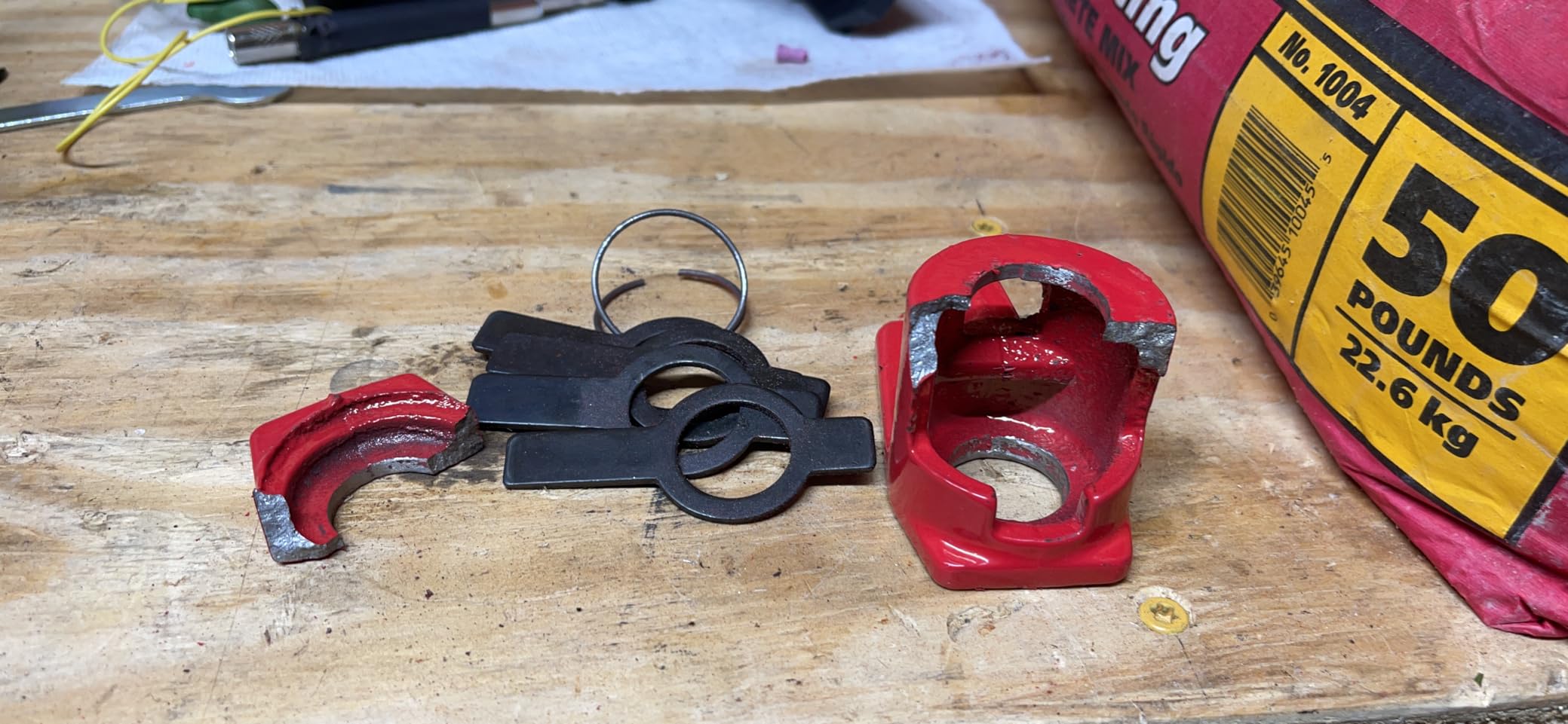 6 Pack 1/2 Inch Pipe Clamps, Wood Gluing Pipe Clamp Set customer photo 1