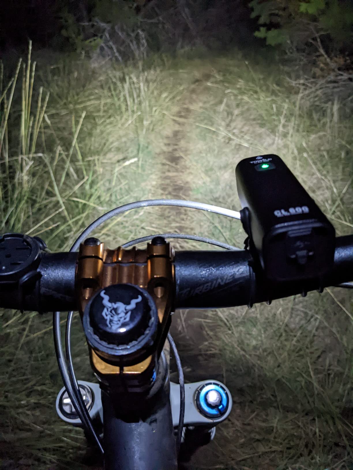 TOWILD Bike Lights for Night Riding,Compatible with Garmin/GoPro Mount,Rechargeable Battery,Waterproof Bike Front Light for Commuter Cyclists-Fits All Bikes customer photo 2