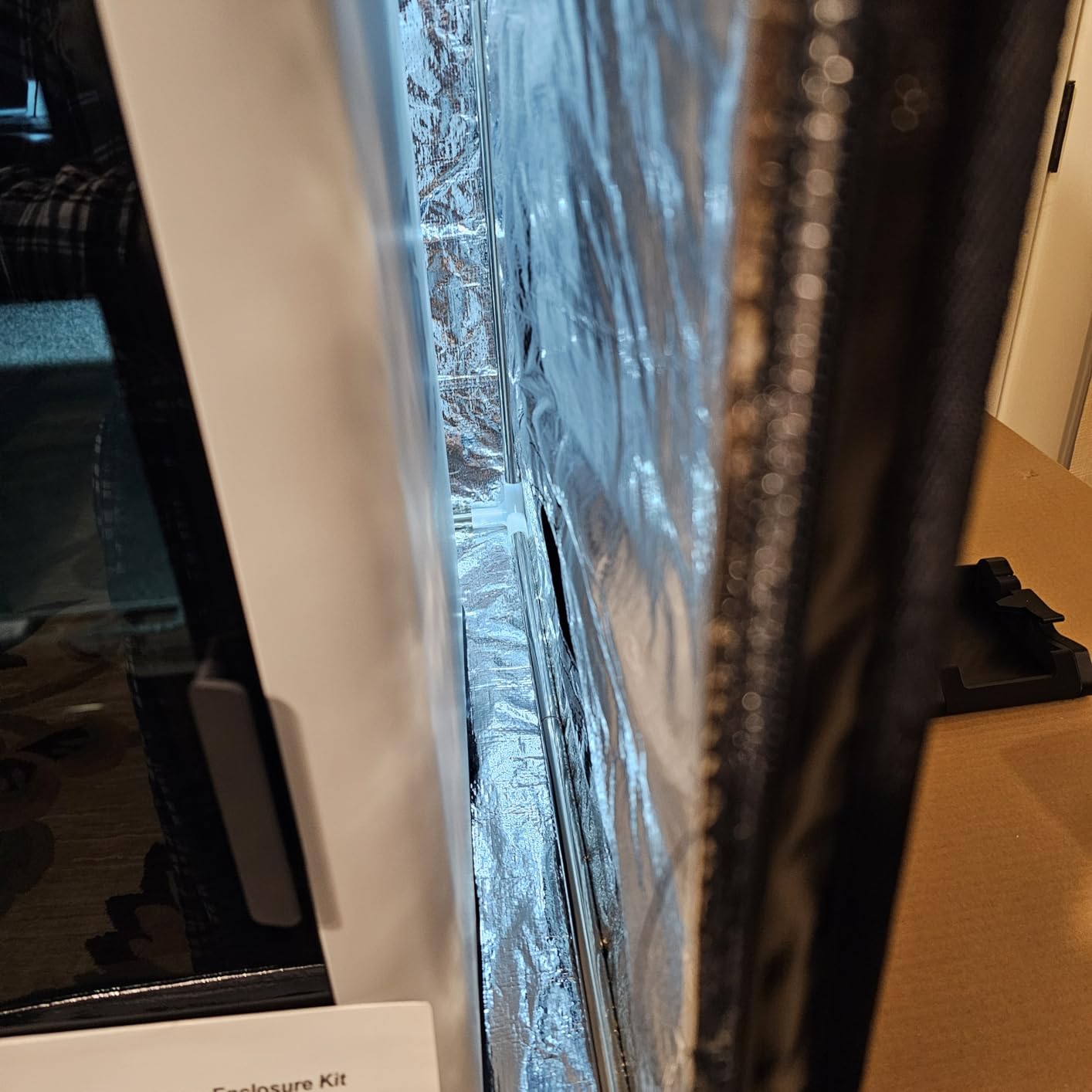3D Printer Enclosure with Ventilation Kit & LED Lighting– Thermal Insulation Cover & Fume Extraction Tent for FDM/DLP/SLA/LCD 3D Printers(Size 700 * 750 * 900mm) customer photo 1