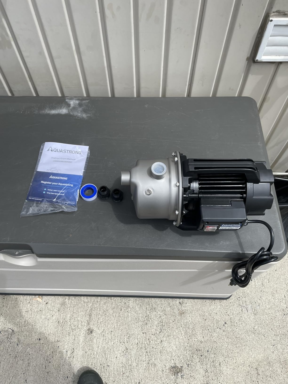 Aquastrong 115V Shallow Well Garden Pump, Stainless Steel, 1320 GPH, Water Transfer Draining Irrigation Sprinkler Pump, for Lawn,Garden,1.6 HP Portable customer photo 2