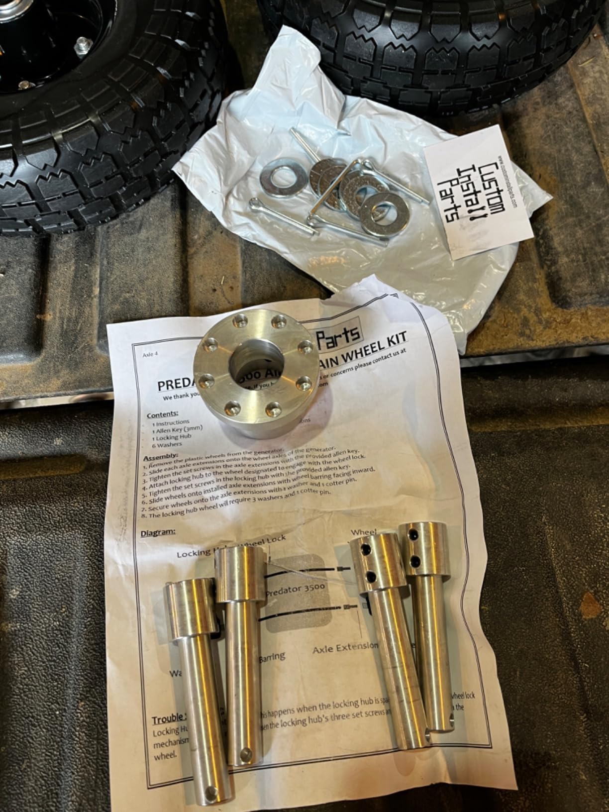 All Terrain Never Flat Wheel Kit, Locking Hub customer photo 1
