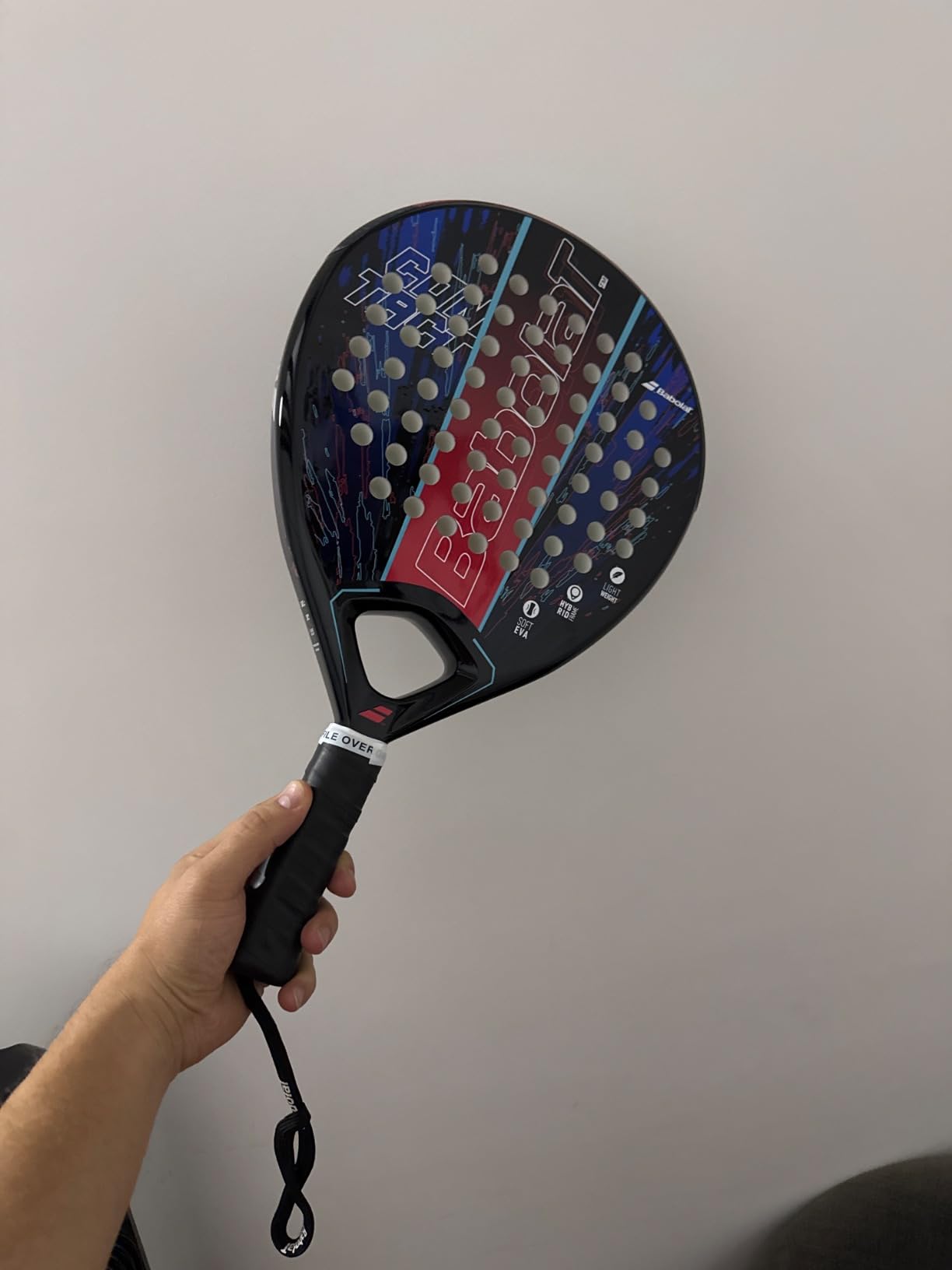 Babolat Contact Easy-to-Play Padel Racket, Blue/Navy/Red customer photo 2