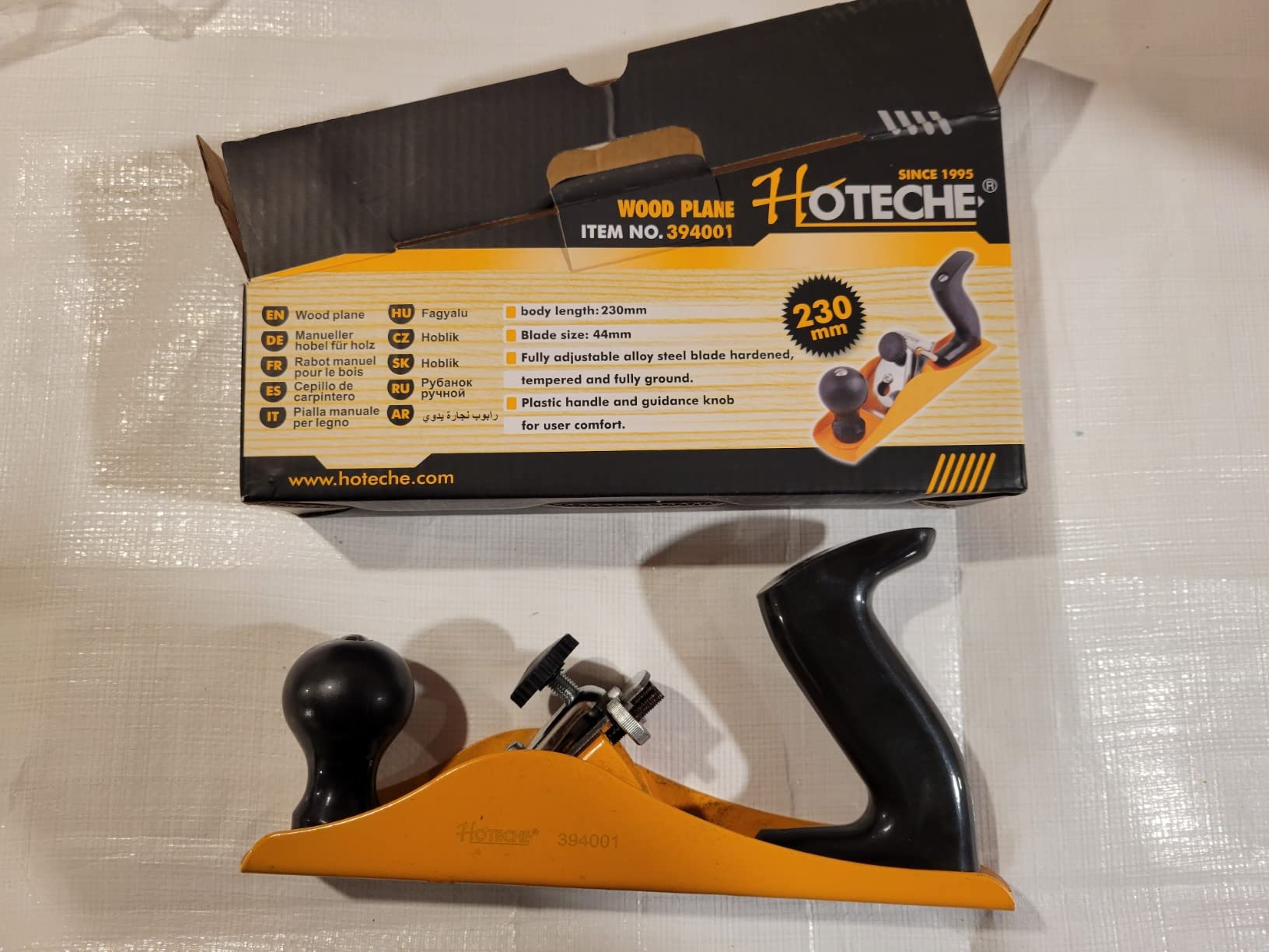 Hoteche No.4 Wood Plane - Adjustable Smoothing Bench Hand Planer for Woodworking and Trimming - 9.5-Inch Jointer Plane with 2-Inch Blade customer photo 1