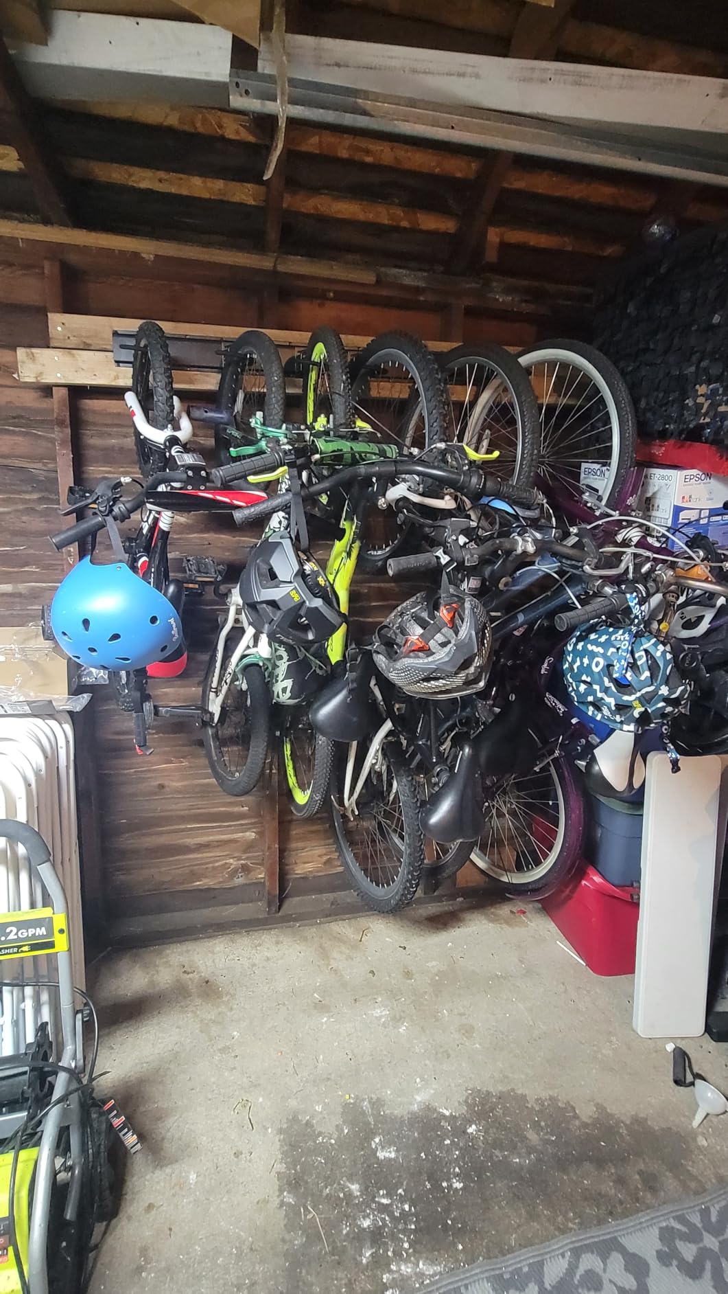 Ultrawall Bike Rack, Garage Bike Rack Wall Mount for 2 Bicycle and 1 Helmet customer photo 1