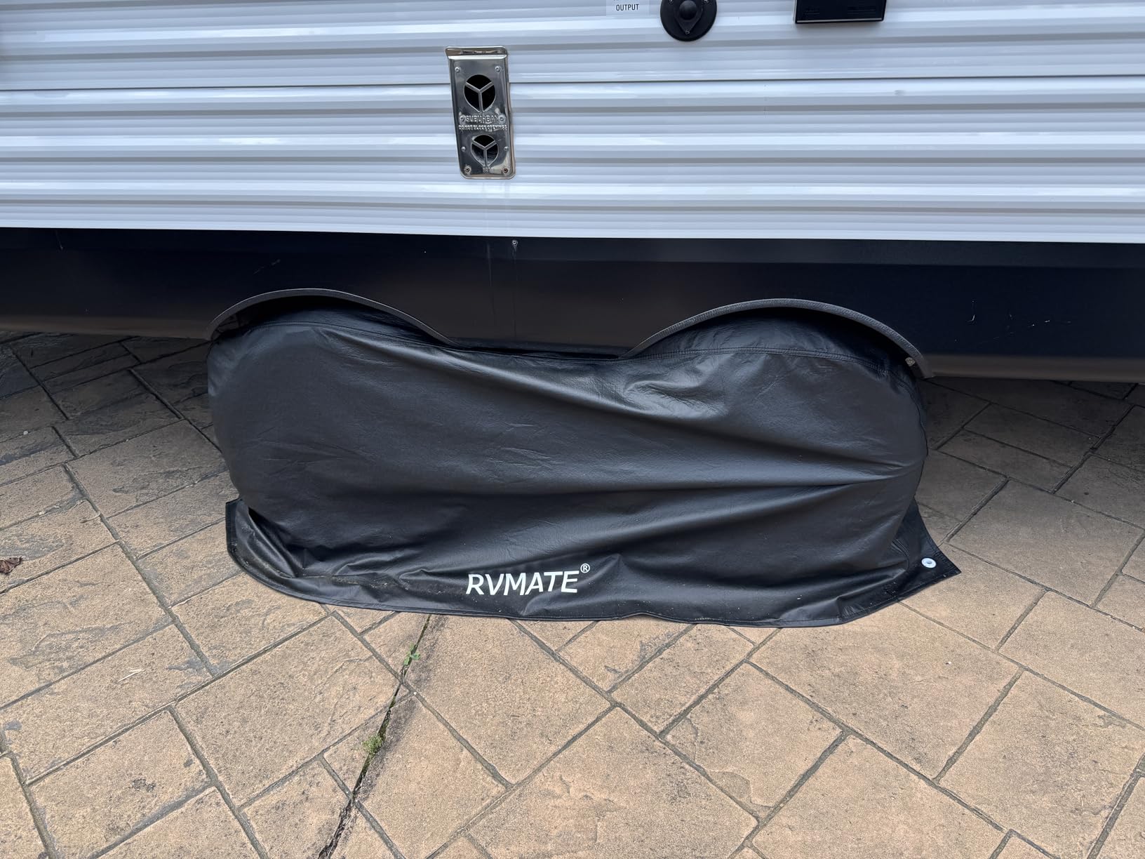 RVMATE RV Tire Covers, Dual Axle Wheel Cover, 2 Pack, Fit 27