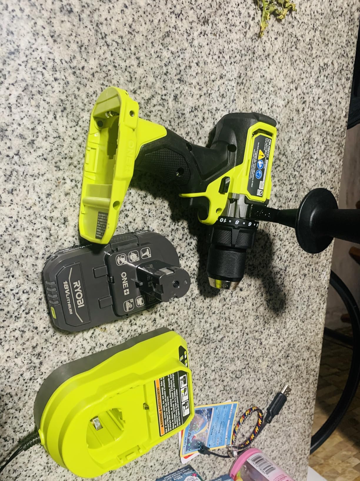 RYOBI ONE+ HP 18V Brushless Cordless 1/2 in. Hammer Drill Kit with (2) 2.0 Ah Batteries, Charger, and Bag (PBLHM101K2) customer photo 2