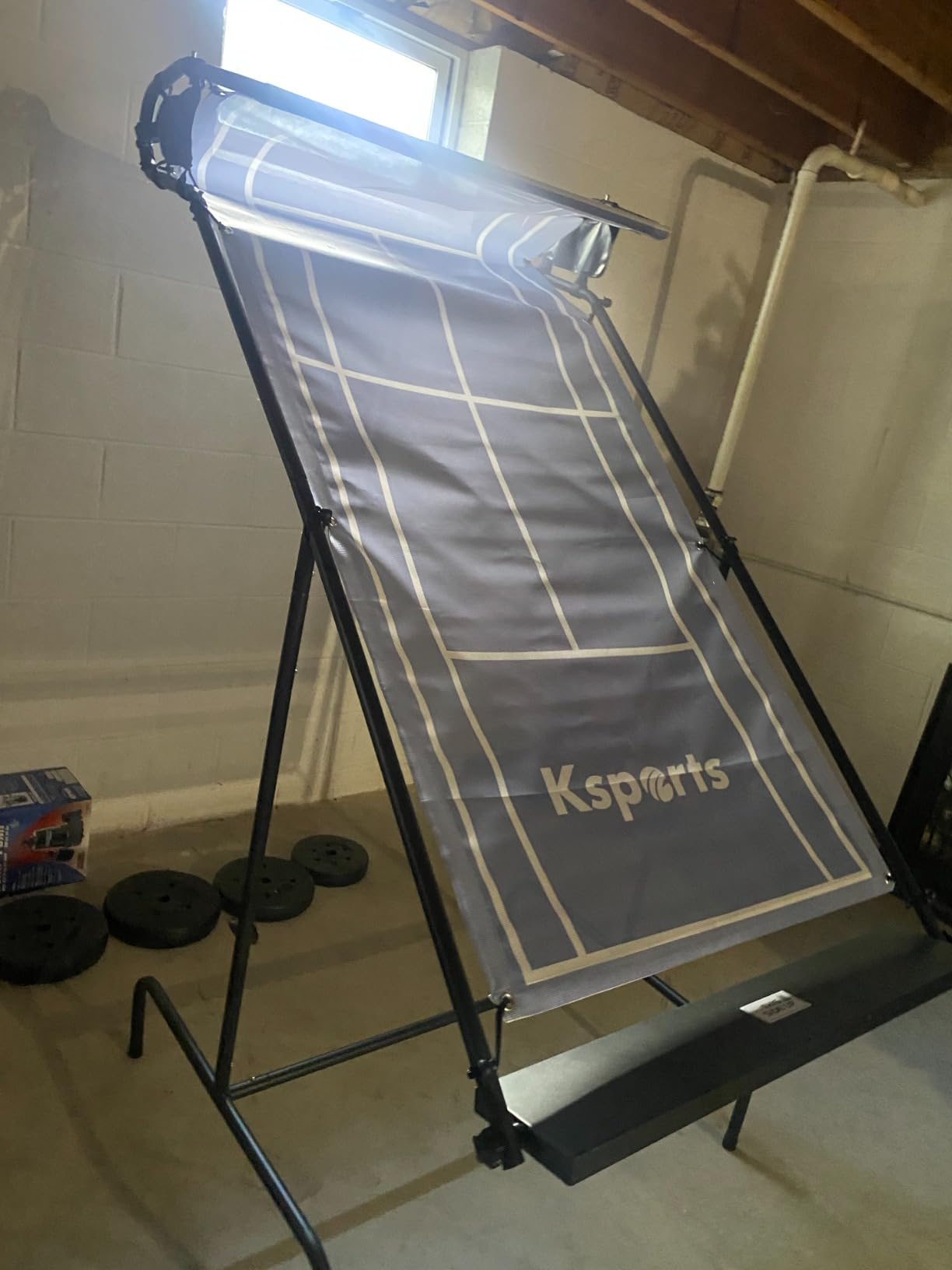 Ksports Tennis Rebounder Net – Multi Racket Sports Trainer for Tennis, Pickleball, Padel, Squash & Racquetball – Quick Assembly, Portable with Carry Bag customer photo 1
