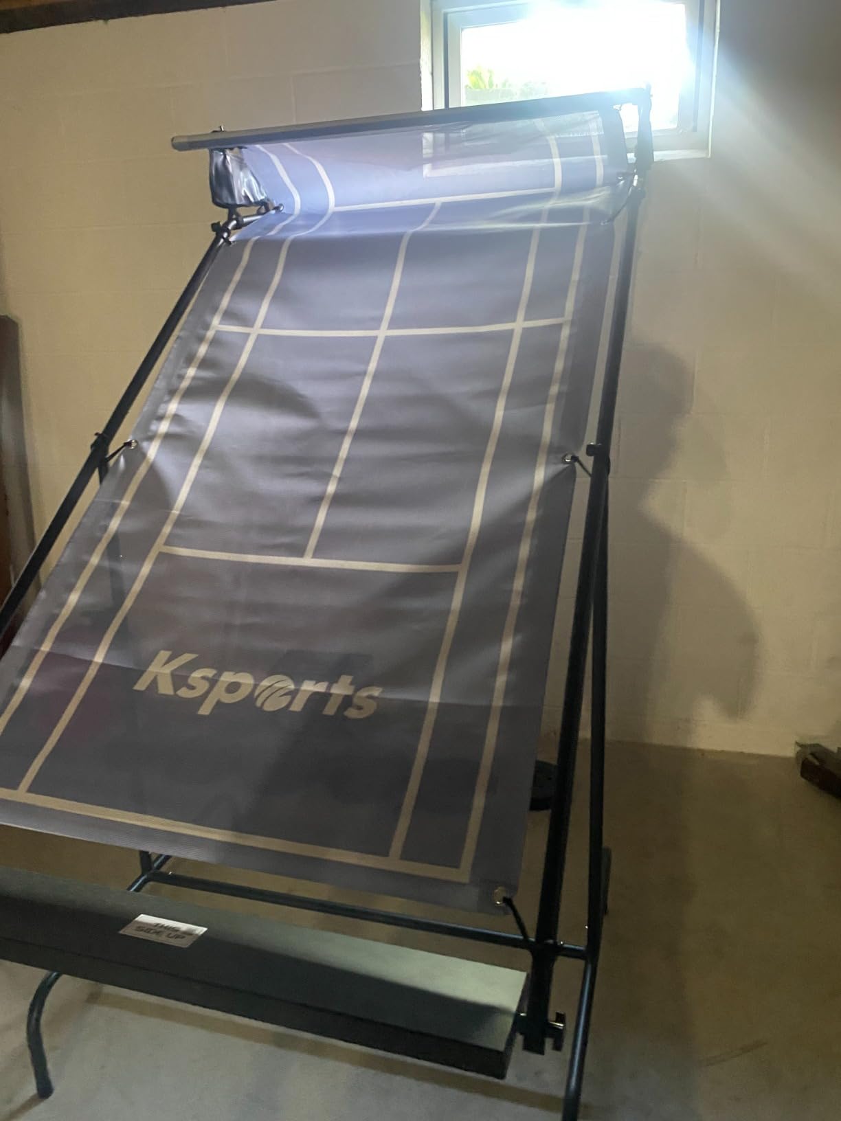 Ksports Tennis Rebounder Net – Multi Racket Sports Trainer for Tennis, Pickleball, Padel, Squash & Racquetball – Quick Assembly, Portable with Carry Bag customer photo 2