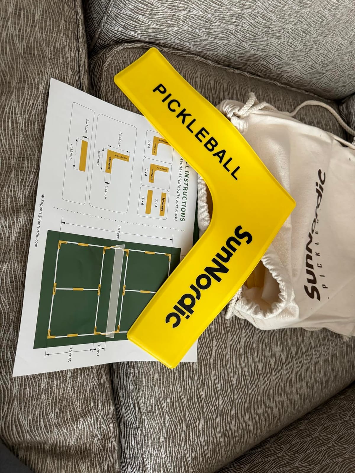 SunNordic Pickleball Court Marker Kit with Carry Bag customer photo 1