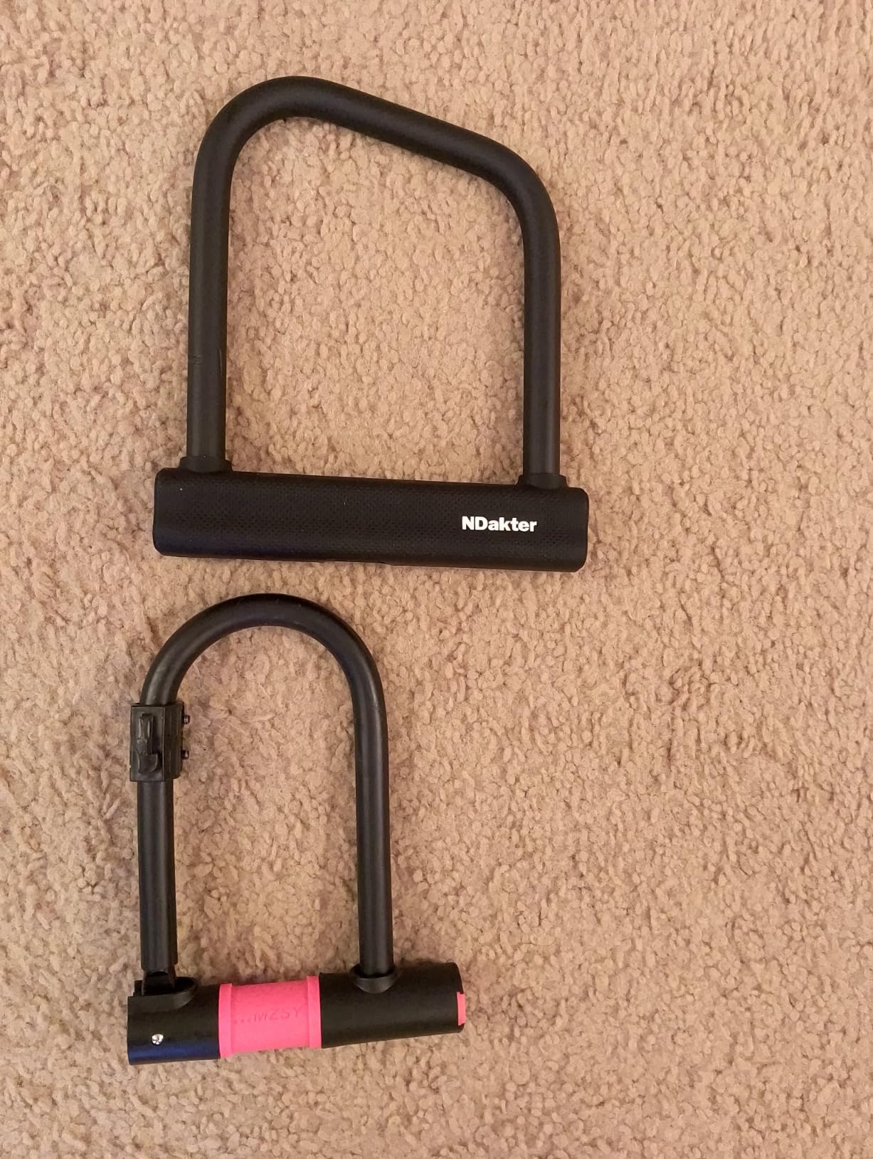 NDakter Bike Locks Heavy Duty Anti Theft, Bicycle U Lock for Ebike, 18mm Shackle, 6FT Steel Security Cable with 3 Keys for Electric Escooter, Motorcycle, Moped, Dirt-Bike, Tri-Bike Wheel Lock Sturdy customer photo 2