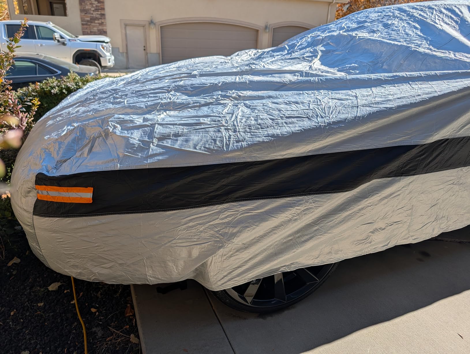 10 Layers Truck Cover Waterproof All Weather. Pickup Truck Cover Rain Snow UV Dust Protection. Length: 236-245 inches, Universal Fit for Ford F150 Chevy Silverado Dodge Ram 1500. customer photo 1