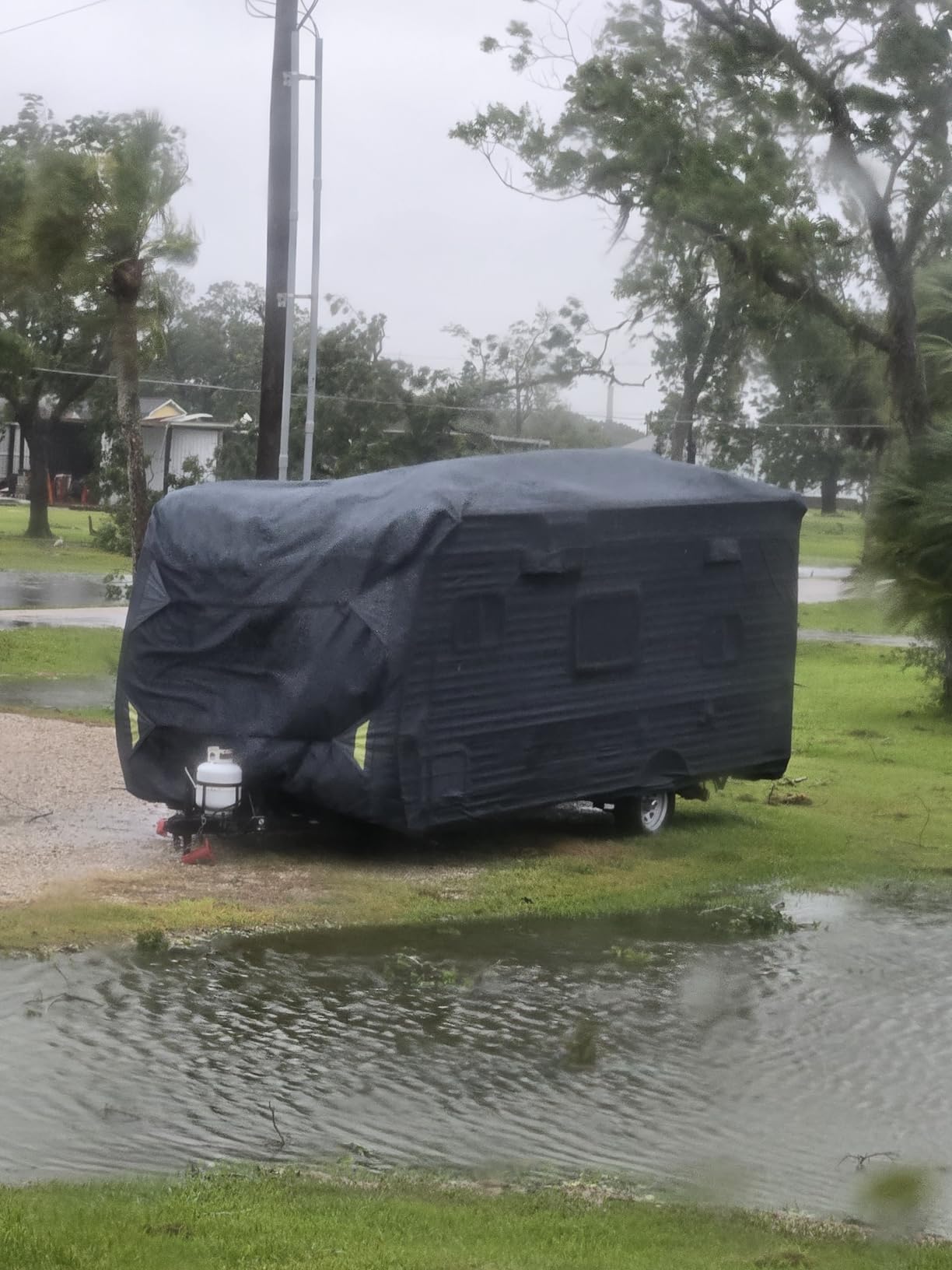 Fonzier RV Cover, Heavy Duty 9 Layers Travel Trailer Cover, 24-26FT customer photo 1