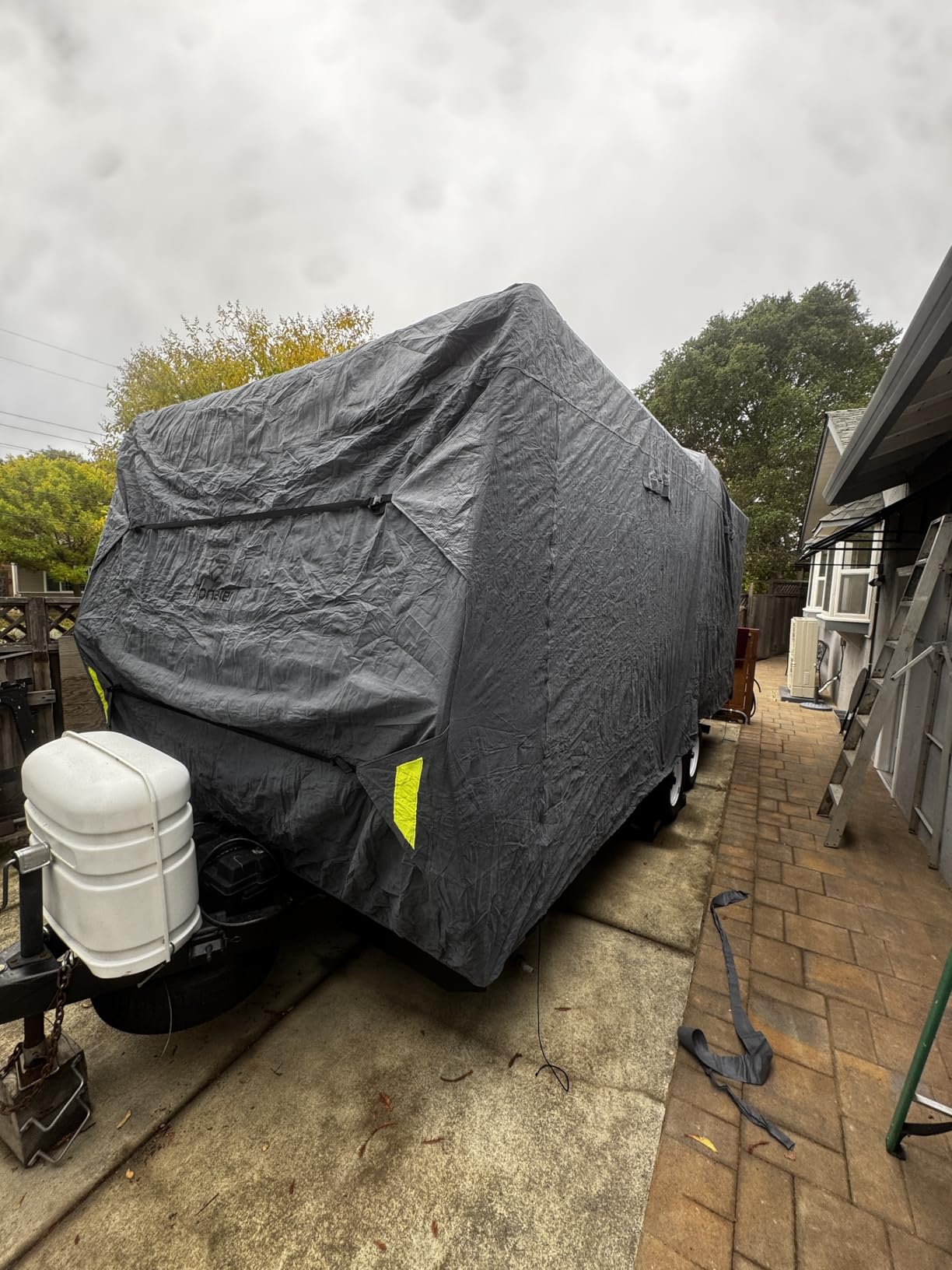 Fonzier RV Cover, Heavy Duty 9 Layers Travel Trailer Cover, 24-26FT customer photo 2