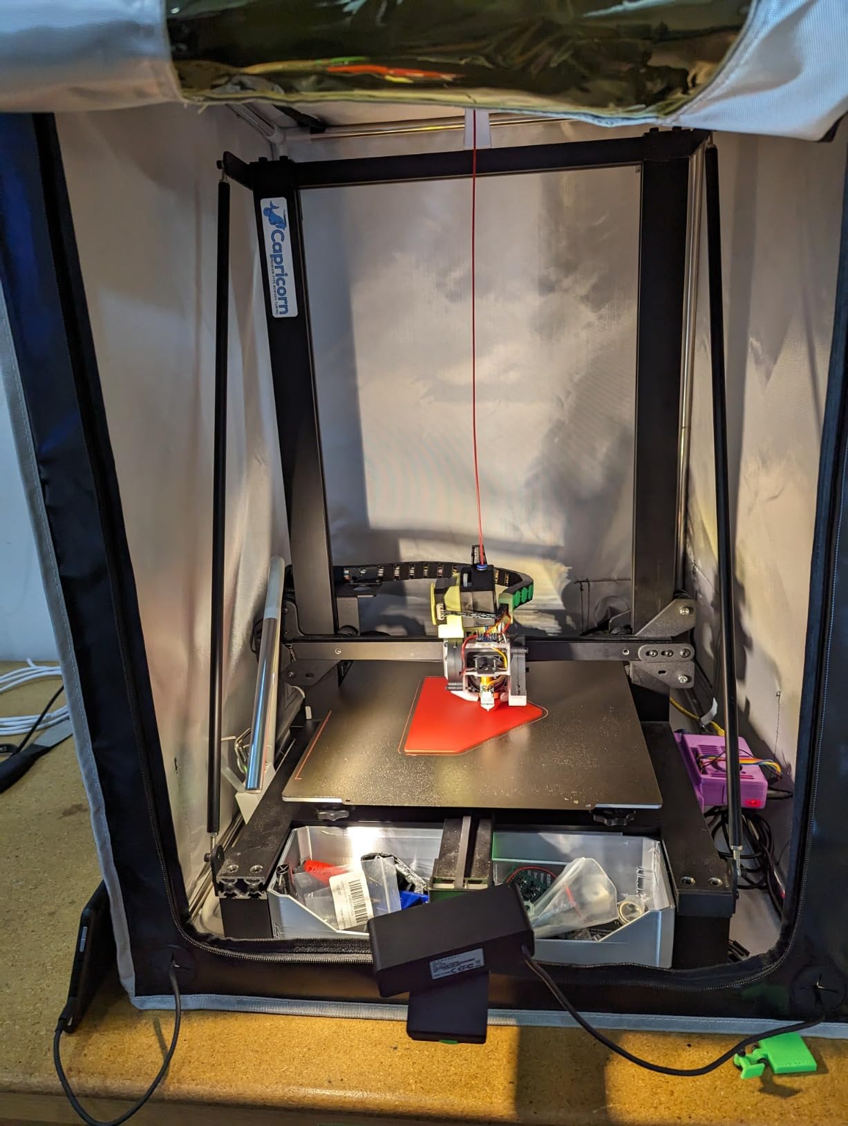 Multifunctional Resin 3D Printer Enclosure with Ventilation Kit customer photo 1