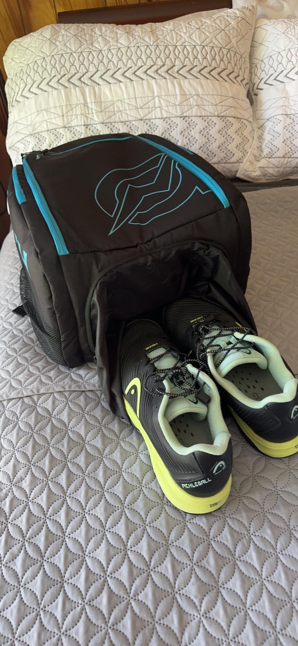 A11N SPORTS Tournament Pickleball Bag Backpack for Men & Women, Holds 4 Paddles, Shoe Compartment, Fence Hook customer photo 2