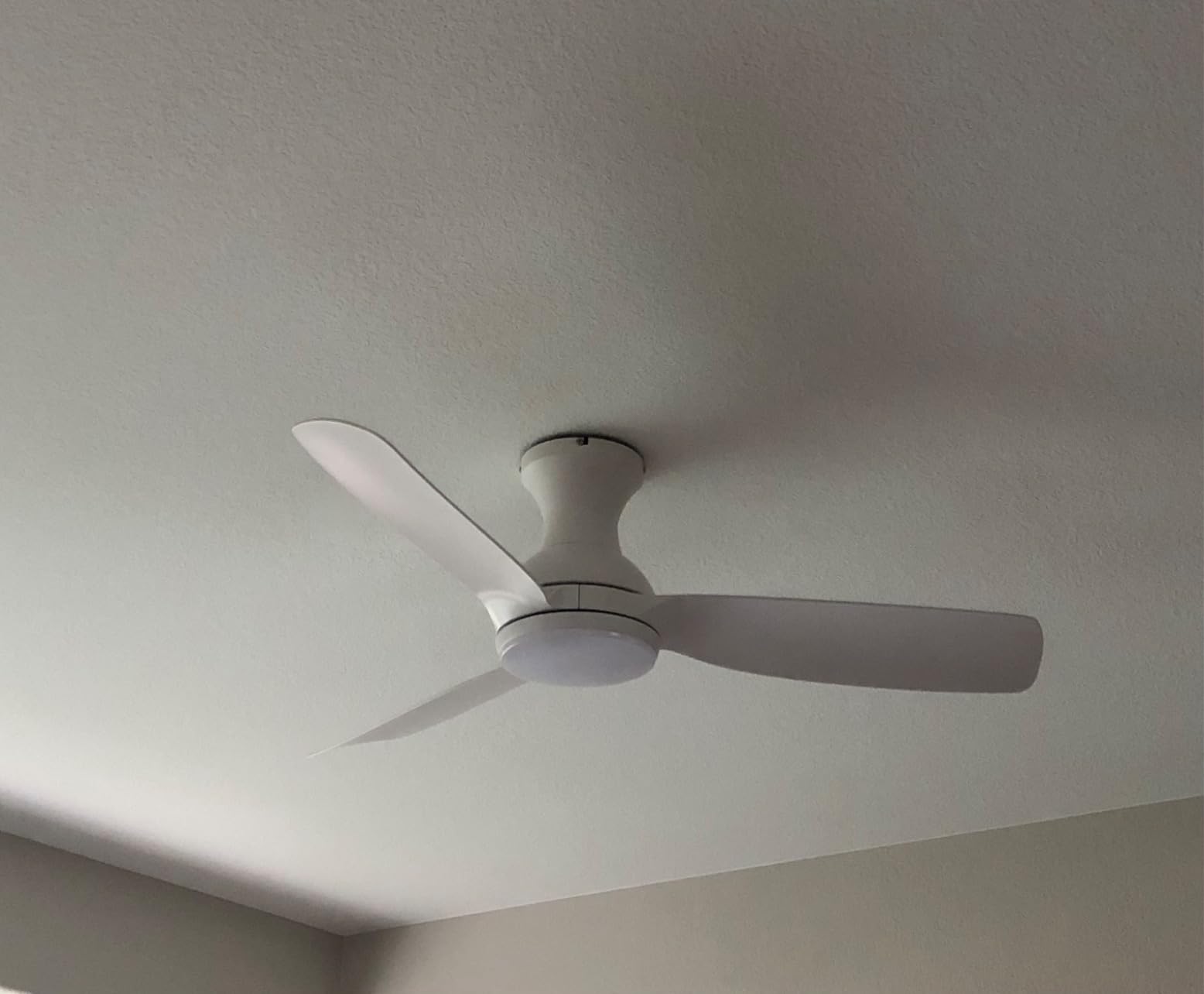 Consciot Ceiling Fan With Lights 30 Inch, Kids Ceiling Fan White Modern, Flush Mount, Reversible Quiet DC Motor, 6 Speed, Dimmable, Kitchen Bedroom Patio customer photo 2