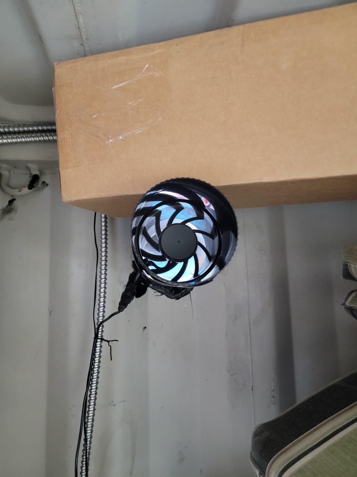 Hon&Guan 4 Inch Inline Booster Duct Fan with Speed Controller - 130 CFM Airflow with 6W Ultra-Low Power and Low Noise customer photo 1