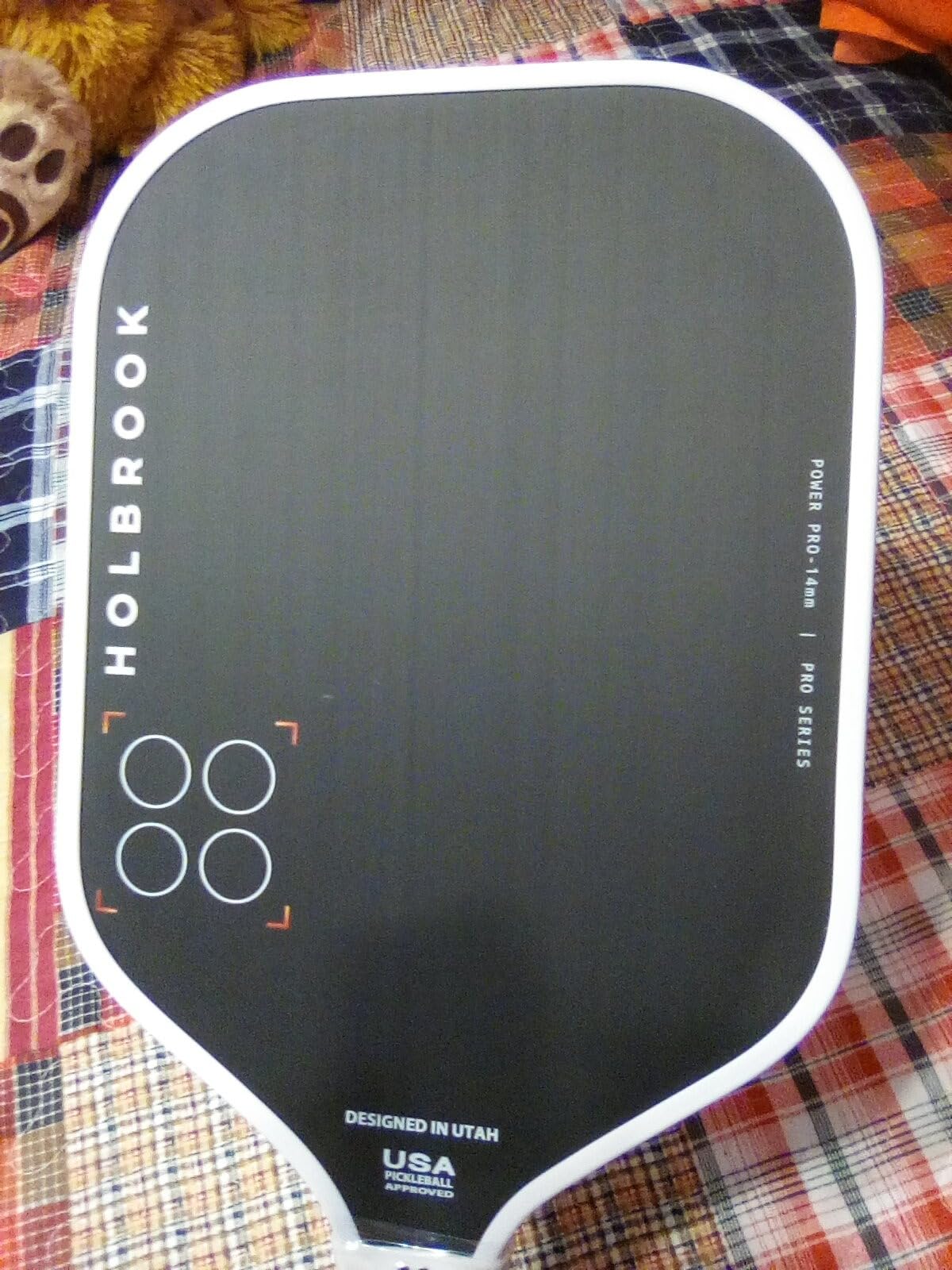 Holbrook Power Pro E Elongated Pickleball Paddle: USAPA Approved, Carbon Fiber Surface, Power, Control, Spin, Edgecraft Foam Polypropylene Honeycomb Core customer photo 2