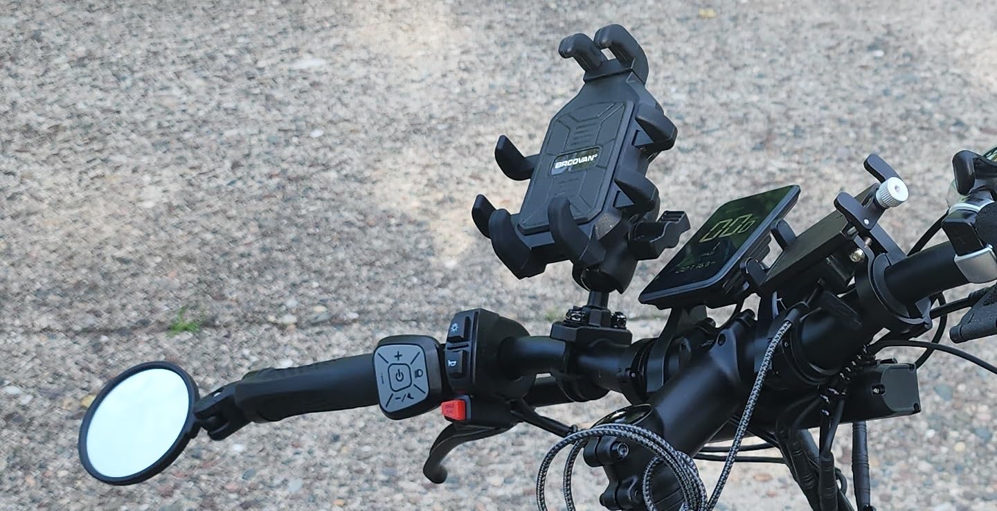 BRCOVAN Motorcycle Phone Mount Holder with Vibration Dampener customer photo 2