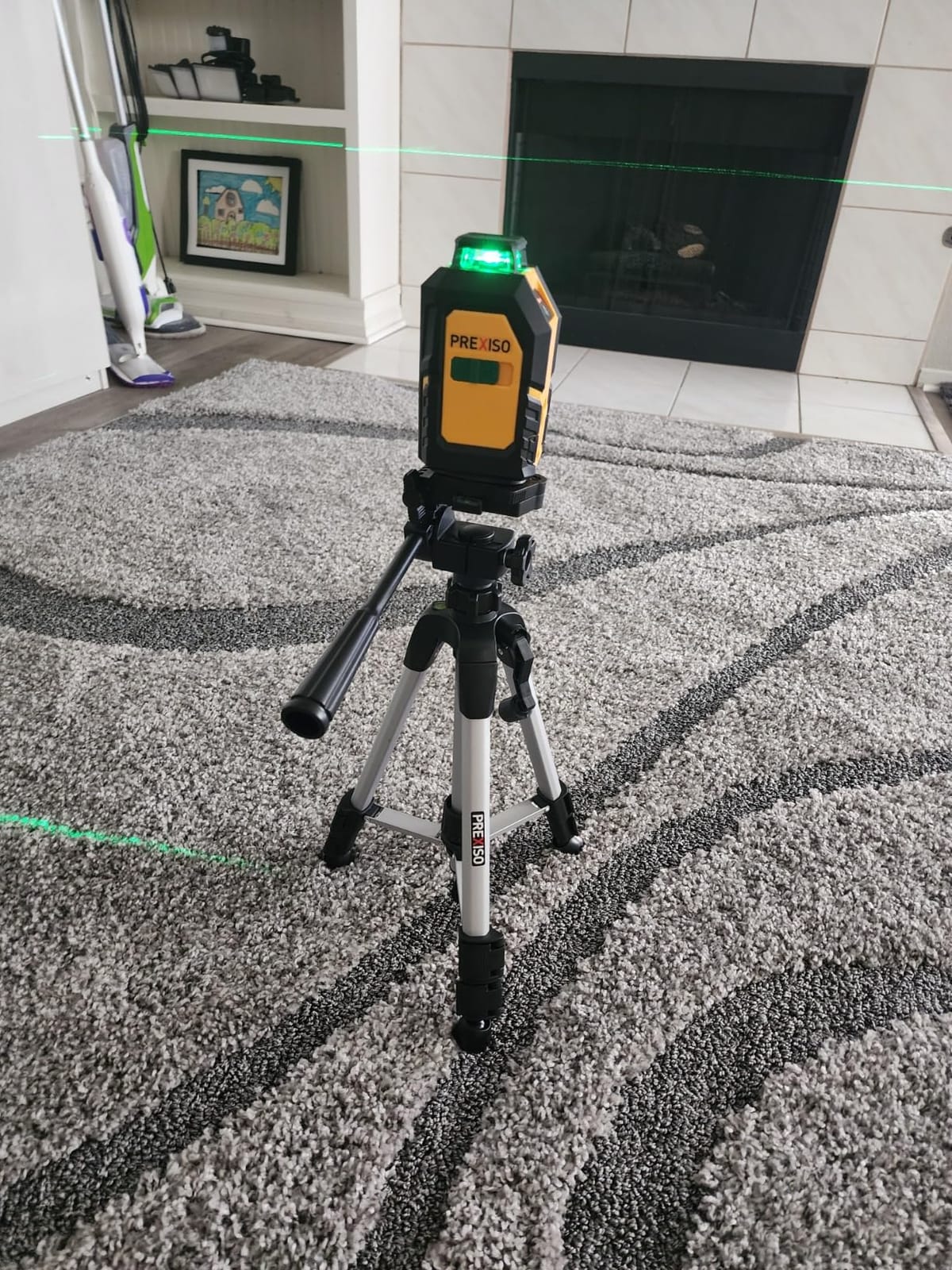 PREXISO 360° Laser Level with Tripod, 100Ft Self Leveling Cross Line Laser customer photo 1