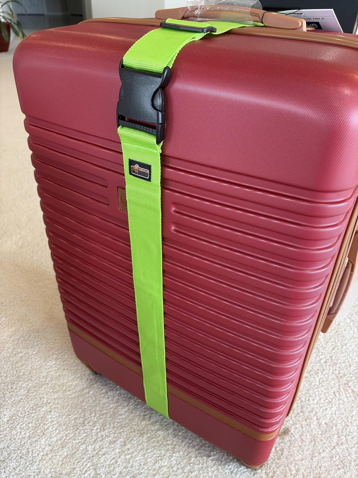 GORILLA GRIP Heavy Duty Luggage Straps for Suitcase, 2 Pack Green customer photo 2