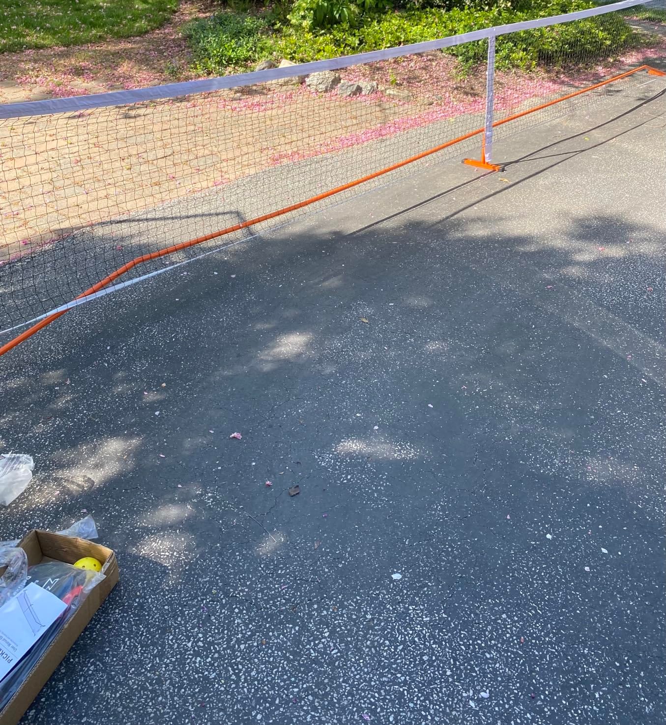 Zdgao Portable Pickleball Net with Pickleballs and Carry Bag for Driveway customer photo 2