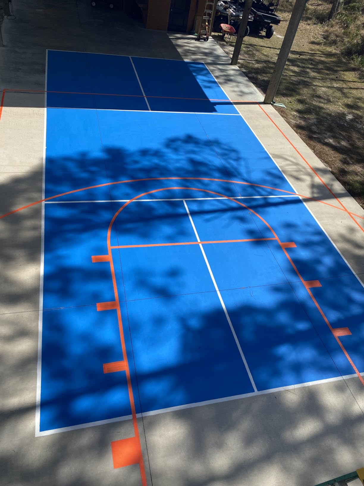 Murray Sporting Goods Premium Pickleball Court Marking Kit | Cardboard Stencil Paint Kit for Driveway, Asphalt or Concrete - Regulation Backyard Pickleball Court Kit customer photo 2
