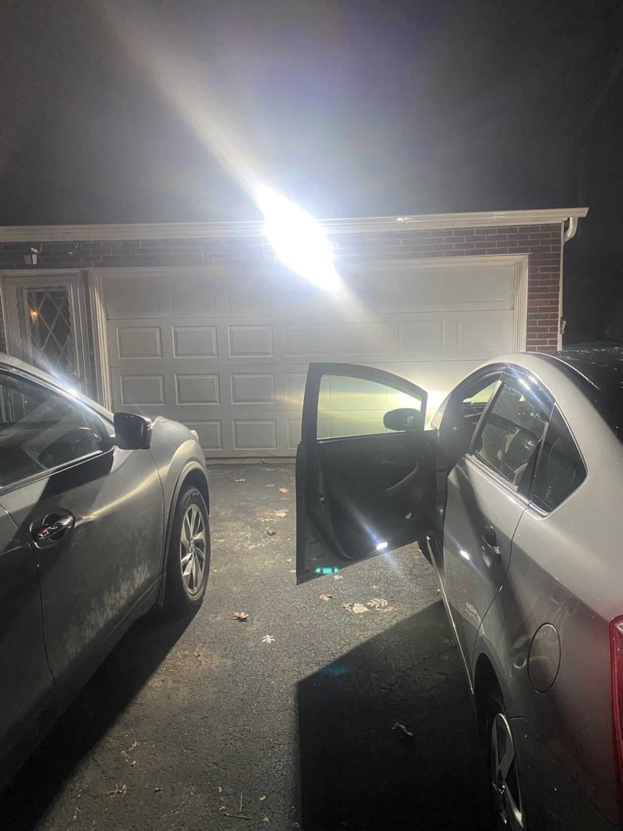 Abovizo 85W LED Security Lights Motion Sensor Light Outdoor, 8500LM Dusk to Dawn, IP65 Waterproof, 6500K, 3 Head Motion Detected Flood Light, Floodlight for Outside, Garage, Yard, Porch (White) customer photo 2
