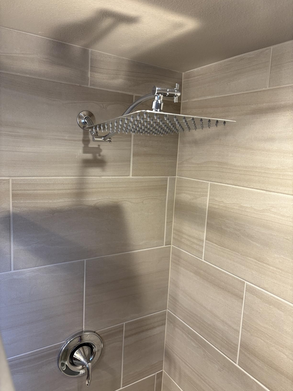 Hibbent All Metal 10'' Rain Shower Head with 16'' Extension Arm, Chrome customer photo 1