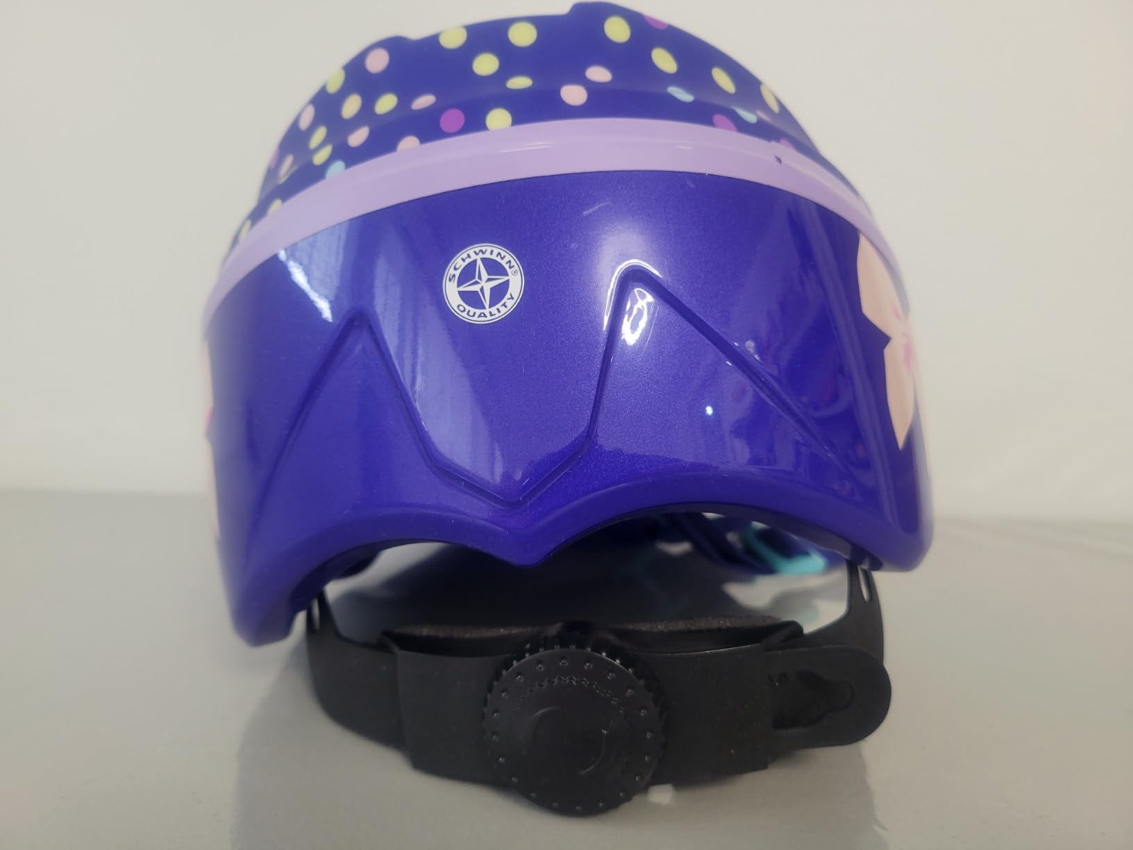 Schwinn Classic Bike Helmet for Kids, Purple Polkadots, Helmet for Kids Ages 1-3, Ultra Lightweight, Adjustable Dial, Full Coverage with Vented Airflow, Infant and Toddler Bike Helmet customer photo 1