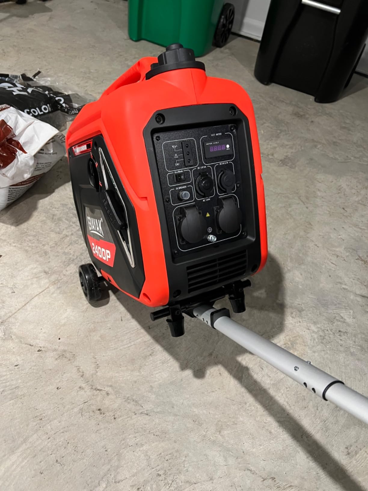 Erayak Wheel Kit For Portable Generators with Extending Telescopic Handle, Never-Flat Tires, Portable Generators Accessories customer photo 2