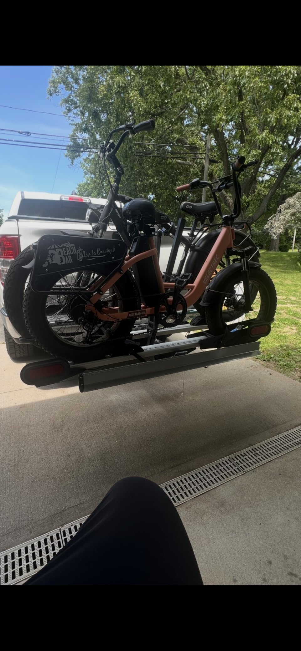Young Hitch Mount Bike Rack with Ramp, 200 lbs. Capacity for 2 E-Bikes, Fat Tire and Standard, fits Cars, SUVs, RVs, Trailers with 2 Inch Receiver customer photo 2