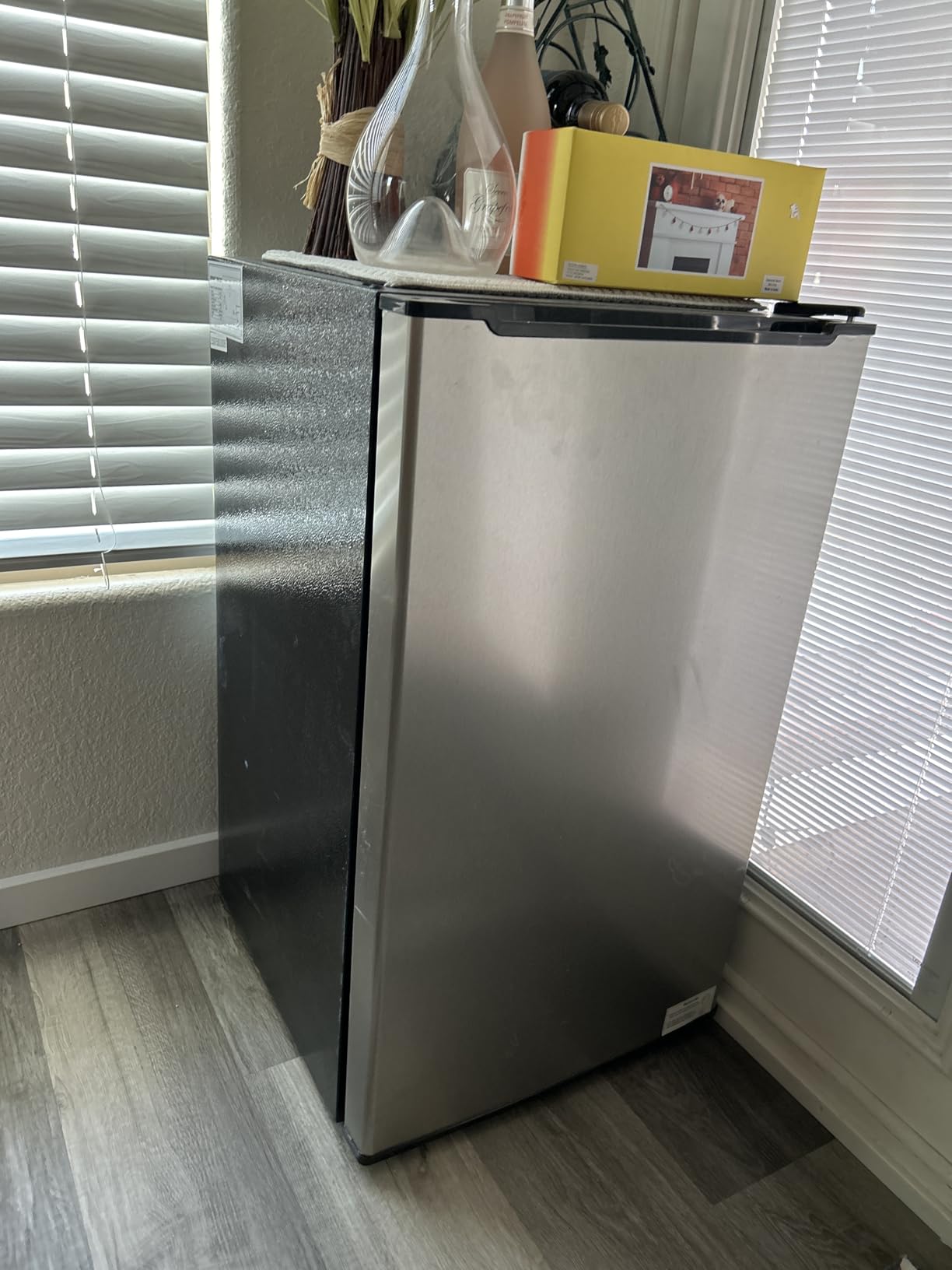 Maine 3.6 Cu. Ft. Small Upright Freezer, Compact Mini Freezer, Silver customer photo 1