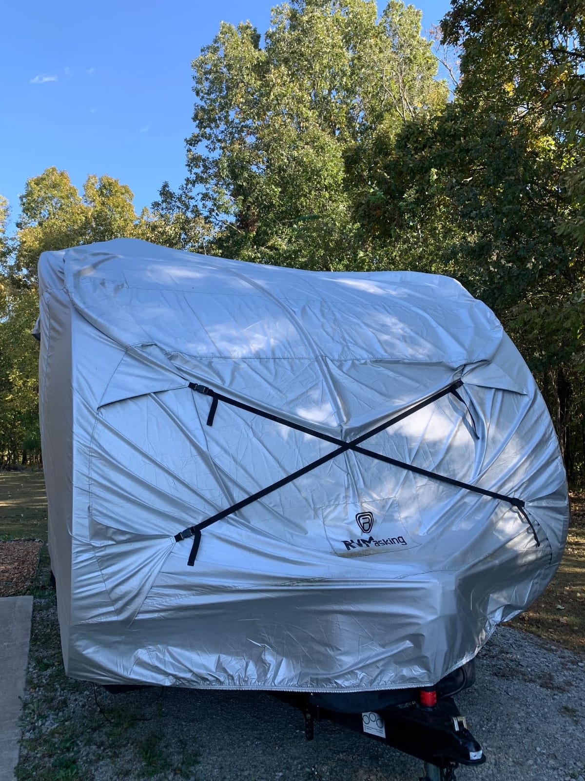 RVMasking Travel Trailer RV Cover, 9-Layer Heavy Duty Waterproof,31-34ft customer photo 1