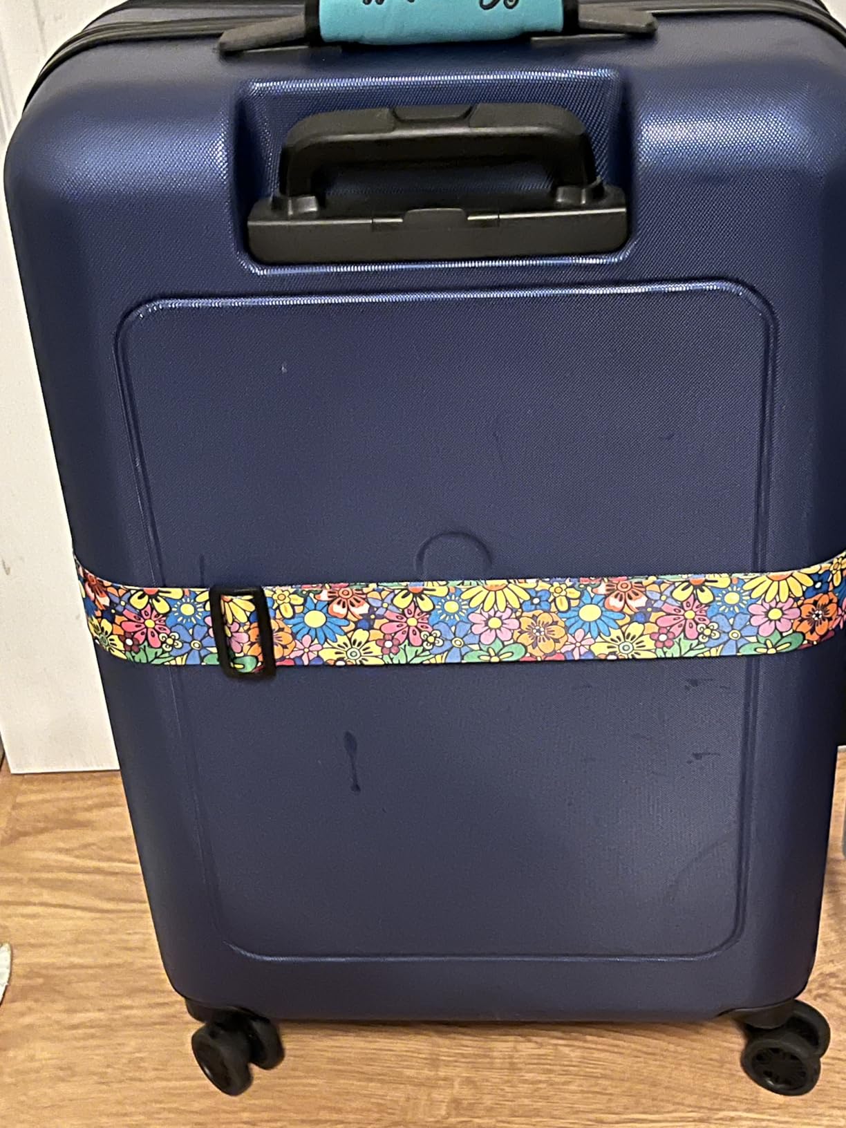 2 Pack Luggage Straps for Suitcases, Adjustable Travel Belt with Double Lock and Quick Release Buckle, Heavy Duty Nylon Bag Packing Strap, Bright Identifiers Business Travel Accessories-Colorful Block customer photo 2