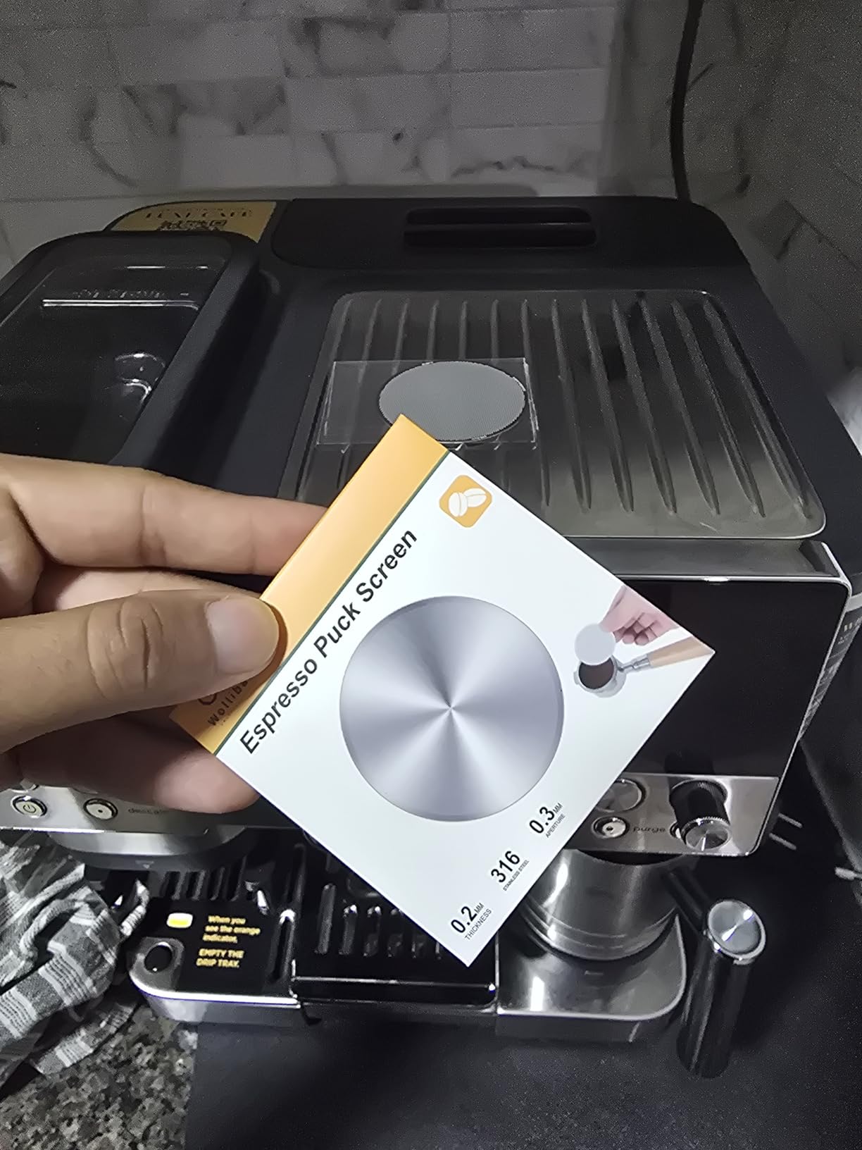 Espresso Puck Screen for Ninja Cafe Luxe Breville Espresso Machine, 53.3mm customer photo 1