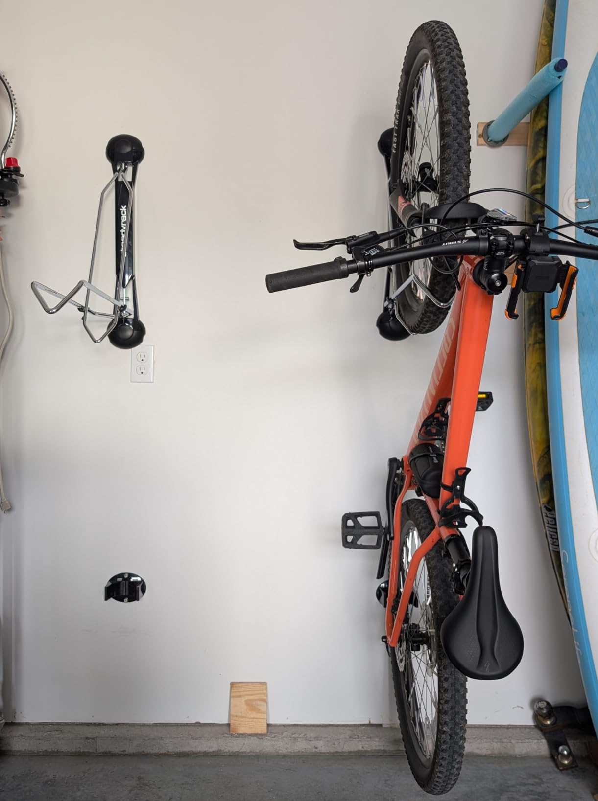 Steadyrack Fat Tire Bike Rack – Vertical Wall Mount Storage for Fat Bikes with 2.8”–4.5” Wide Tires – Space-Saving Pivot Design for Garage or Home customer photo 1