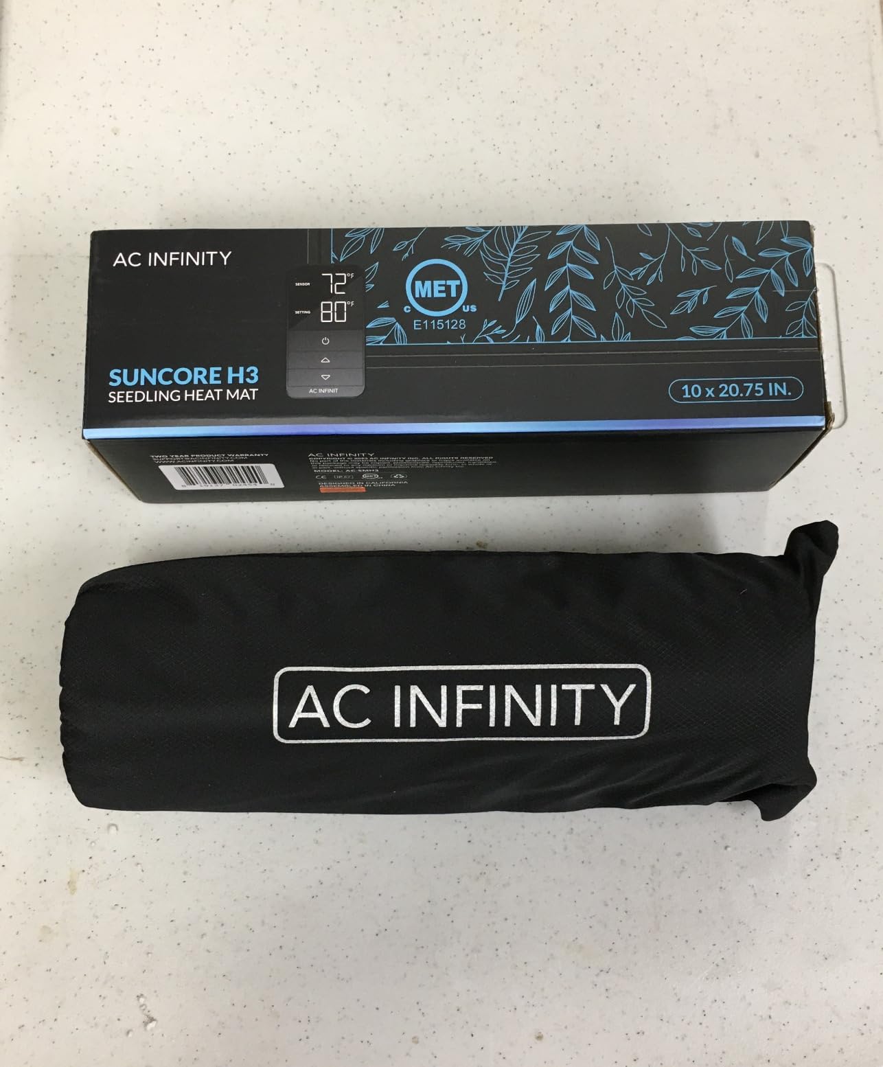 AC Infinity SUNCORE H3, Seedling Mat 10” x 20.75” w/ Smart Heat Controller customer photo 1