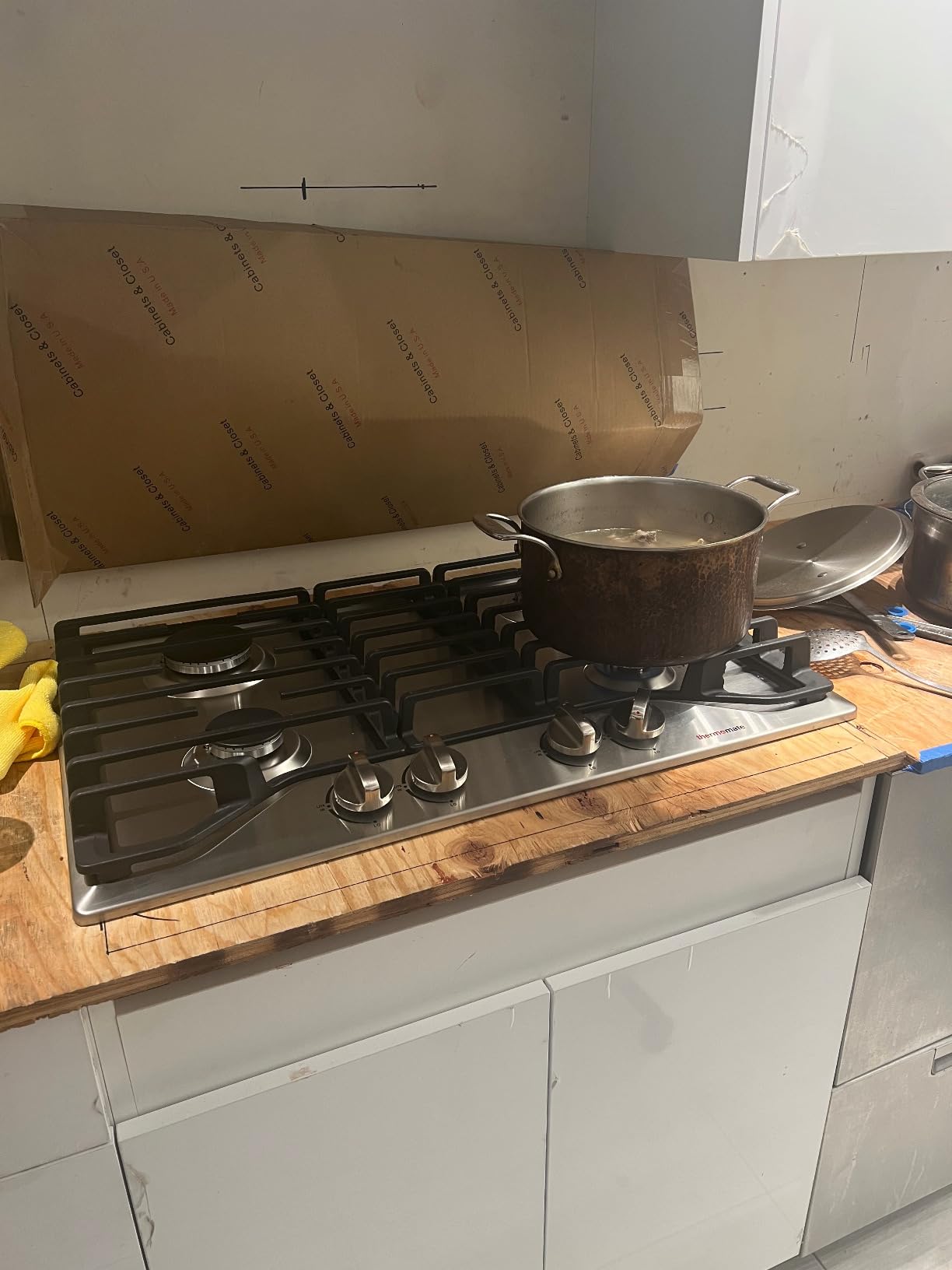 ThermoMate Heavy 30 Inch Gas Cooktop with 5 Italy Sabaf Power Burners, Built In Stove Top of 304 Stainless Steel, Gas Hob NG/LPG Convertible, Thermocouple Protection CSA Certified customer photo 1