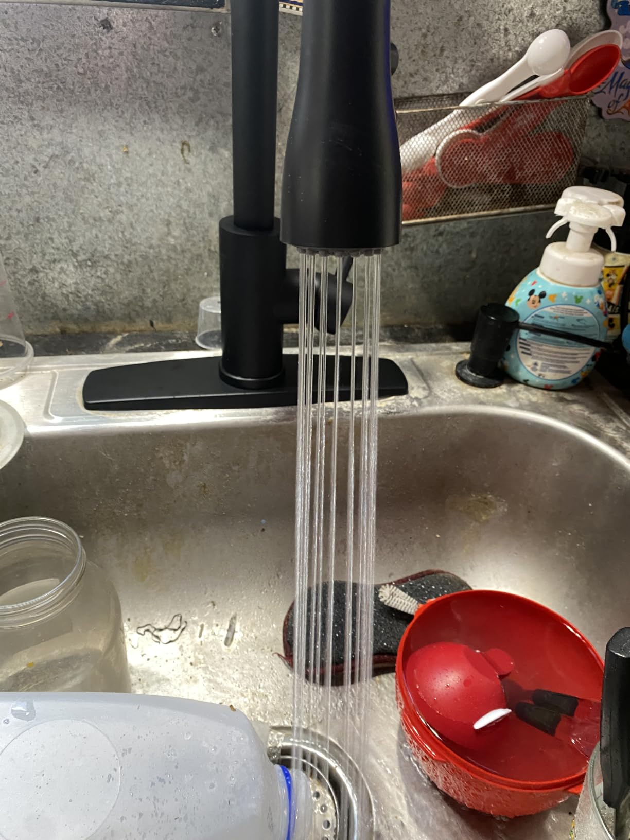 FORIOUS Black Touchless Kitchen Faucet with Soap Dispenser, Hands-Free customer photo 2