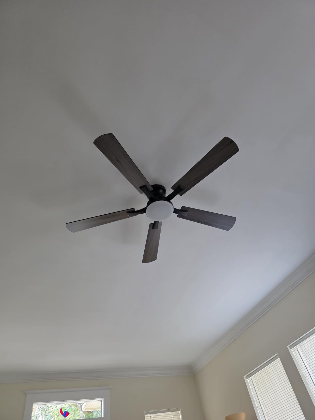ZMISHIBO 52 Inch Ceiling Fans with Lights, Remote&App Control, Flush Mount customer photo 1