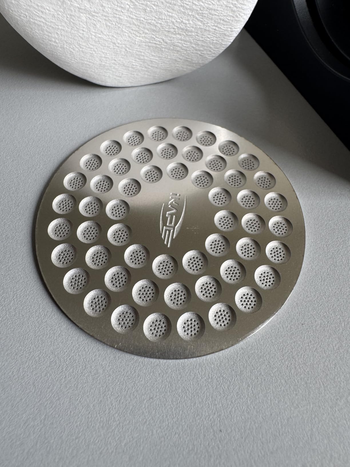 IKAPE 58mm Espresso Puck Screen, Food-grade 316 Stainless Steel Coffee Puck Screen-Ultra-thin, Ultra-light, Resusable Coffee Ground Filter Designed for Professional Baristas customer photo 1