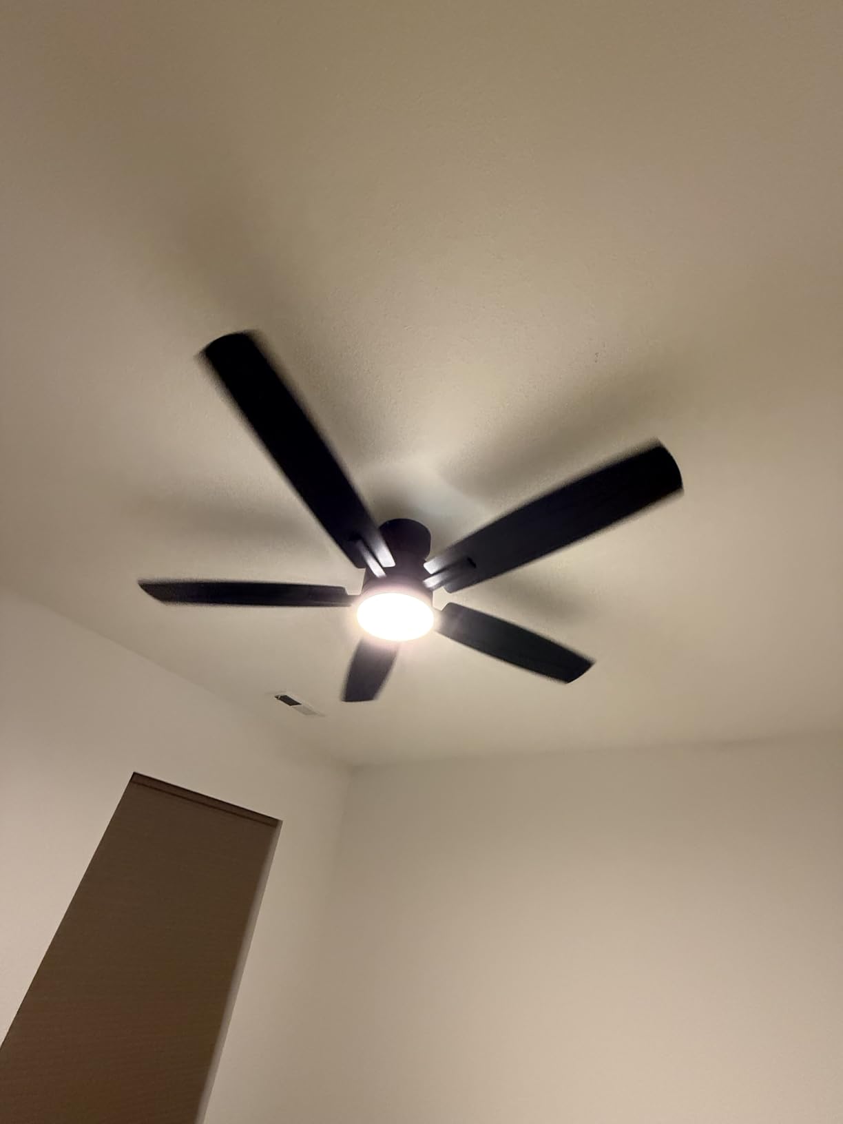 Ohniyou 52'' Low Profile Ceiling Fan with Lights, Remote/APP Control, Black customer photo 2