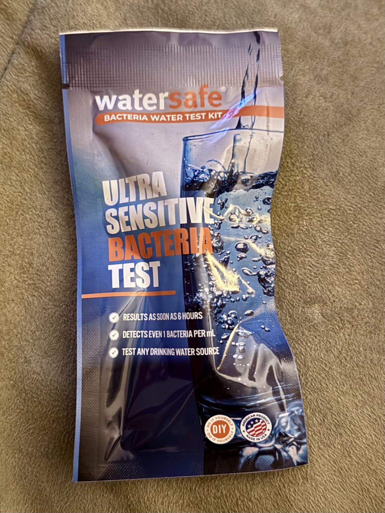Watersafe® Bacteria Water Test Kit – USA-Made – Results as Fast as 6 Hours – Detects Coliform (Inc. E. coli) & Non-Coliform Bacteria in Drinking, Well & Tap Water – Lab-Quality Testing – 1 Pack customer photo 1