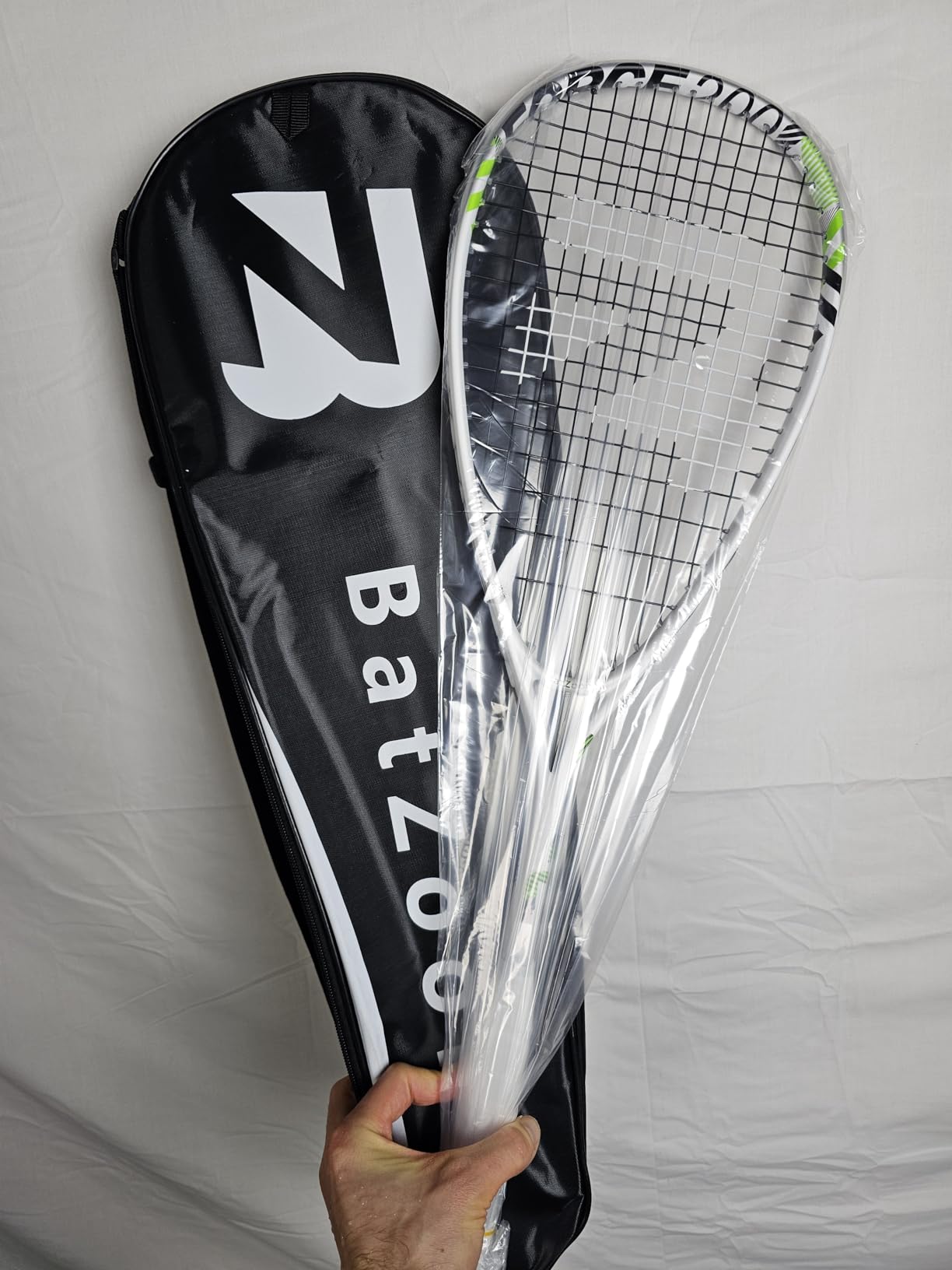 BatZoom Squash Racket for Beginners – Heavy Duty Training Squash Racquet for Adults, Pre-Strung with Comfortable Grip & Shock Absorption - Includes Carrying Bag customer photo 1