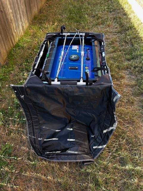 2025 Upgrade, Generator Covers While Running, 900D+210D Double Layer Production, Heavy Duty Dustproof and Waterproof Generator Covers, for 5000W-10000W Frame Generators, khaki, with Storage Bag customer photo 2